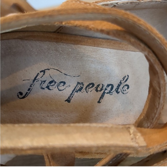 Free People Perfect Pair Suede Block Platform Heels 38 - Picture 8 of 9